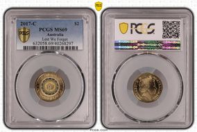 2017-C $2 Lest We Forget Colorized MS69