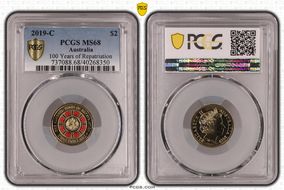 2019-C $2 100 Years of Repatriation Colorized MS68