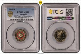 2019-C $2 100 Years of Repatriation Colorized MS68