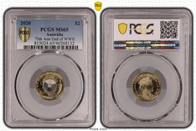 2020 $2 75th Ann End of WWII Colorized MS65