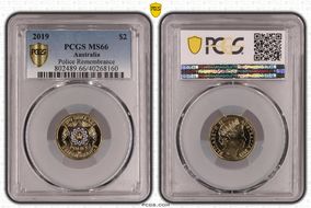 2019 $2 Police Remembrance Colorized MS66