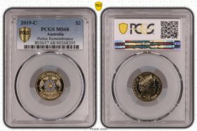 2019-C $2 Police Remembrance Colorized MS68