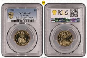 2016 $1 50 Yrs Decimal Currency MS66