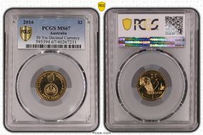 2016 $2 50 Yrs Decimal Currency MS67