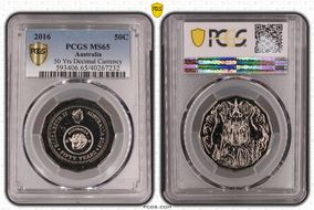2016 50C 50 Yrs Decimal Currency MS65
