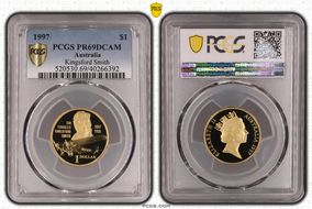 1997 $1 Kingsford Smith PR69DCAM