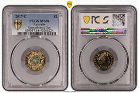 2017-C $2 Remembrance Day Colorized MS68