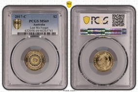 2017-C $2 Lest We Forget Colorized MS69