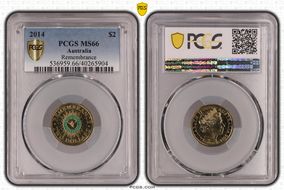 2014 $2 Remembrance - Colorized MS66