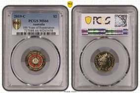 2019-C $2 100 Years of Repatriation Colorized MS66