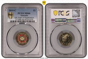 2019-C $2 100 Years of Repatriation Colorized MS66