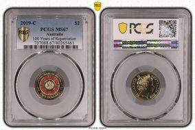 2019-C $2 100 Years of Repatriation Colorized MS67