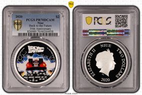 2020 $2 35th Ann. Back to the Future Colorized PR70DCAM