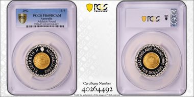 2002 $10 Adelaide Pound PR69DCAM