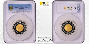 2002 $10 Adelaide Pound PR69DCAM