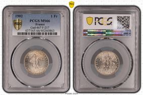 1902 1 Fr Gad-467 F-217 MS66