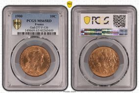 1900  10C Gad-277 F-136 MS65RD