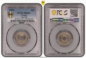 1918 10C Gad-286 F-138 MS66+