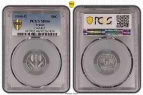 1944-B 50C Gad-425 F-196 MS66