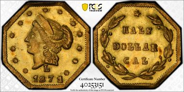 1871 G50C BG-927 MS64