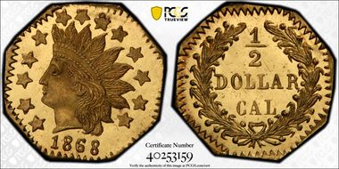 1868 G50C BG-960 MS66PL