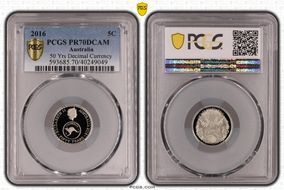 2016 5C 50 Yrs Decimal Currency PR70DCAM