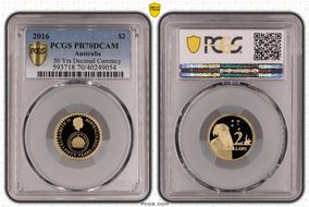 2016 $2 50 Yrs Decimal Currency PR70DCAM