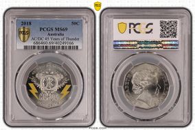 2018 50C AC/DC 45 Years of Thunder MS69