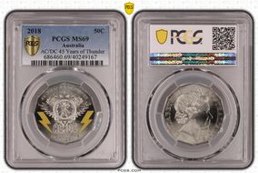 2018 50C AC/DC 45 Years of Thunder MS69