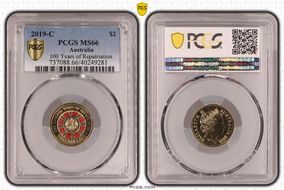 2019-C $2 100 Years of Repatriation Colorized MS66
