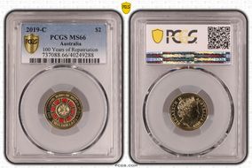 2019-C $2 100 Years of Repatriation Colorized MS66