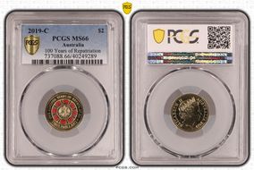2019-C $2 100 Years of Repatriation Colorized MS66