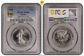 1968 5 Fr Gad-770 F-340 MS68