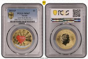 2015-P $1 Love Is in the Air MS67