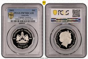 2001 50C Capital Territory PR70DCAM