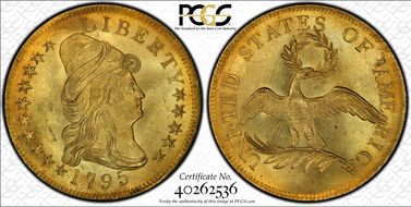 1795 $10 13 Leaves MS65