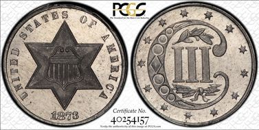 1873 3C J-1263 PR66CAM