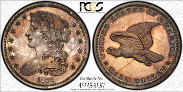 1838 50C J-73 Restrike PR64+