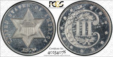 1870 3C J-803 PR65CAM