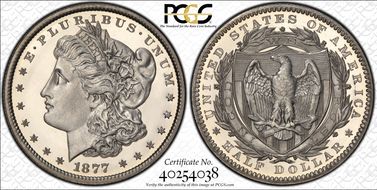 1877 50C J-1504 PR67DCAM