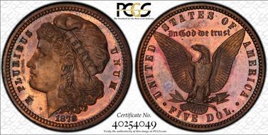 1878 $5 J-1578 PR64RB