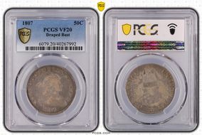 1807 50C Draped Bust VF20