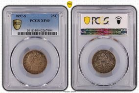 1897-S 25C XF40