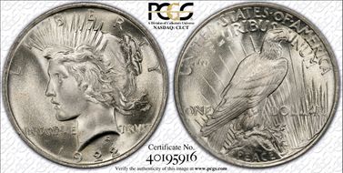 1922 $1 MS67