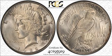1922-S $1 MS66