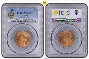 1904 5C Gad-165 F-119 MS66RD