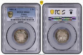 1881-A 1 Fr Gad-465a F-216 MS66+