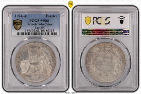 1924-A Piastre Lec-300 MS61