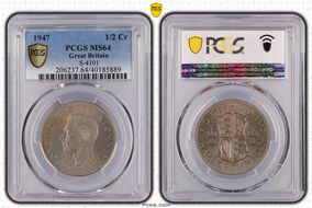 1947 1/2 Cr S-4101 MS64