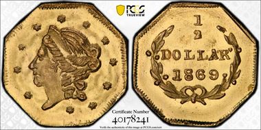 1869 G50C BG-907 MS66+